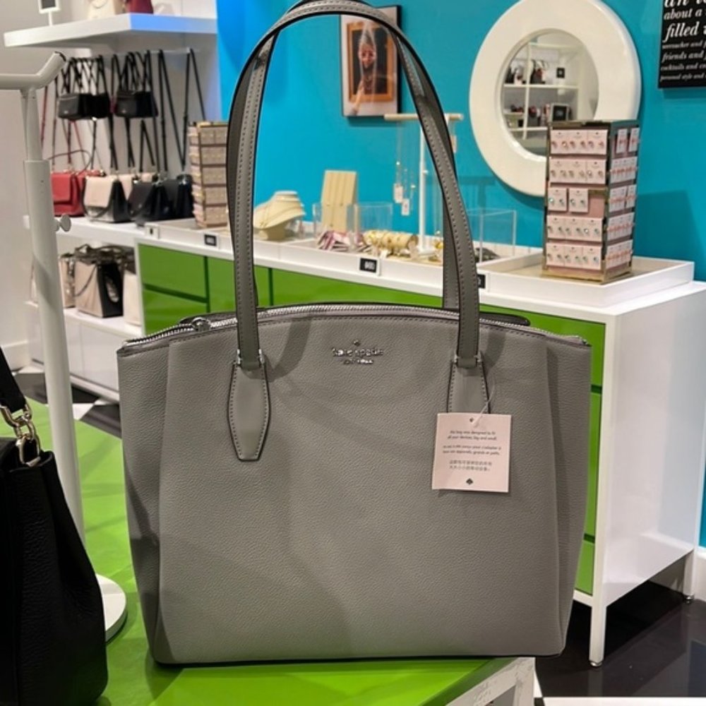 Kate Spade Monet Large Compartment Tote Nimbus Grey - Picture 5 of 16